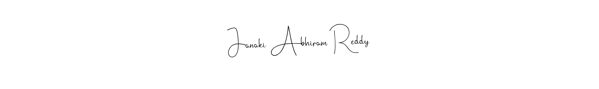 Once you've used our free online signature maker to create your best signature Andilay-7BmLP style, it's time to enjoy all of the benefits that Janaki Abhiram Reddy name signing documents. Janaki Abhiram Reddy signature style 4 images and pictures png