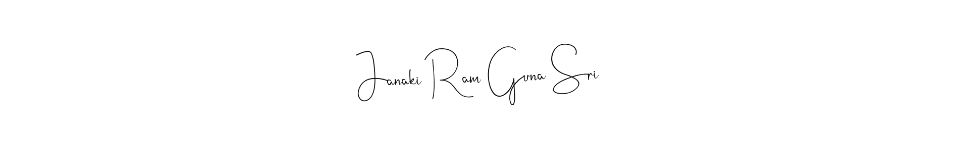 Make a beautiful signature design for name Janaki Ram Guna Sri. Use this online signature maker to create a handwritten signature for free. Janaki Ram Guna Sri signature style 4 images and pictures png