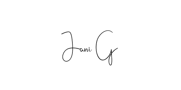 Also we have Jani G name is the best signature style. Create professional handwritten signature collection using Andilay-7BmLP autograph style. Jani G signature style 4 images and pictures png