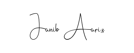 Design your own signature with our free online signature maker. With this signature software, you can create a handwritten (Andilay-7BmLP) signature for name Janib Aariz. Janib Aariz signature style 4 images and pictures png