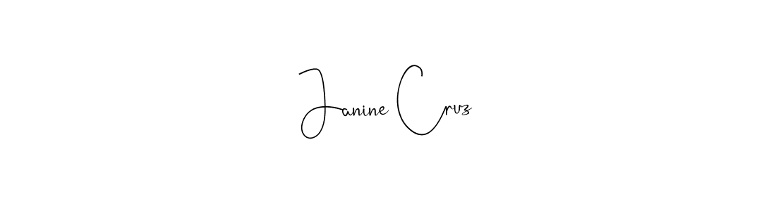 Andilay-7BmLP is a professional signature style that is perfect for those who want to add a touch of class to their signature. It is also a great choice for those who want to make their signature more unique. Get Janine Cruz name to fancy signature for free. Janine Cruz signature style 4 images and pictures png