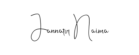 A stylish, flowing autograph style designed for name Jannatul Naima using Andilay-7BmLP typography. Perfect for digital creative projects. Jannatul Naima signature style 4 images and pictures png