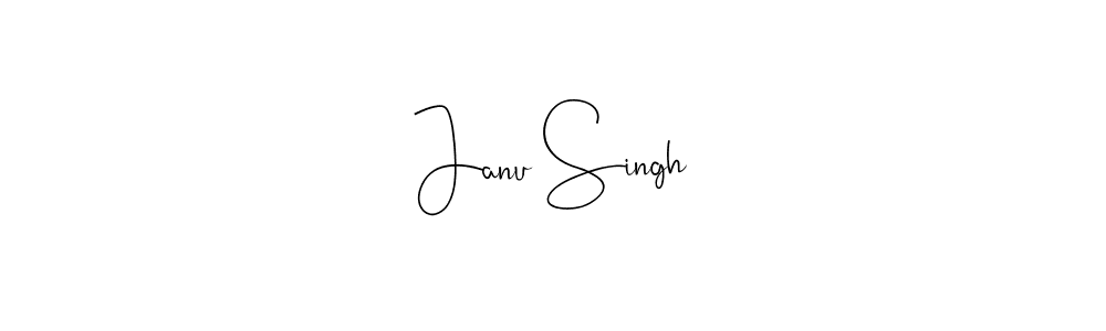 Make a beautiful signature design for name Janu Singh. With this signature (Andilay-7BmLP) style, you can create a handwritten signature for free. Janu Singh signature style 4 images and pictures png