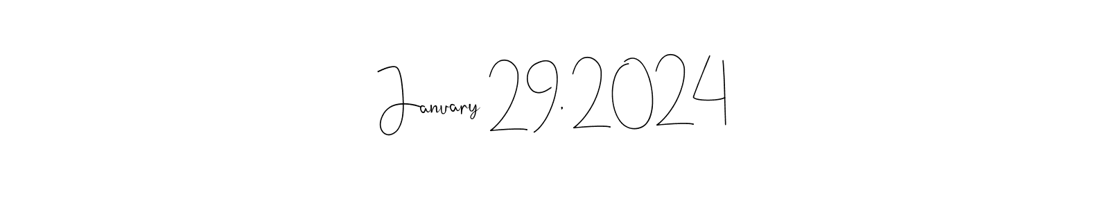 Use a signature maker to create a handwritten signature online. With this signature software, you can design (Andilay-7BmLP) your own signature for name January 29, 2024. January 29, 2024 signature style 4 images and pictures png