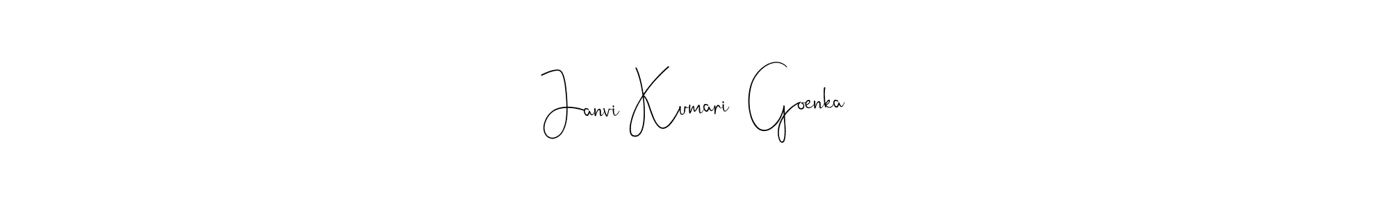 Make a beautiful signature design for name Janvi Kumari  Goenka. Use this online signature maker to create a handwritten signature for free. Janvi Kumari  Goenka signature style 4 images and pictures png