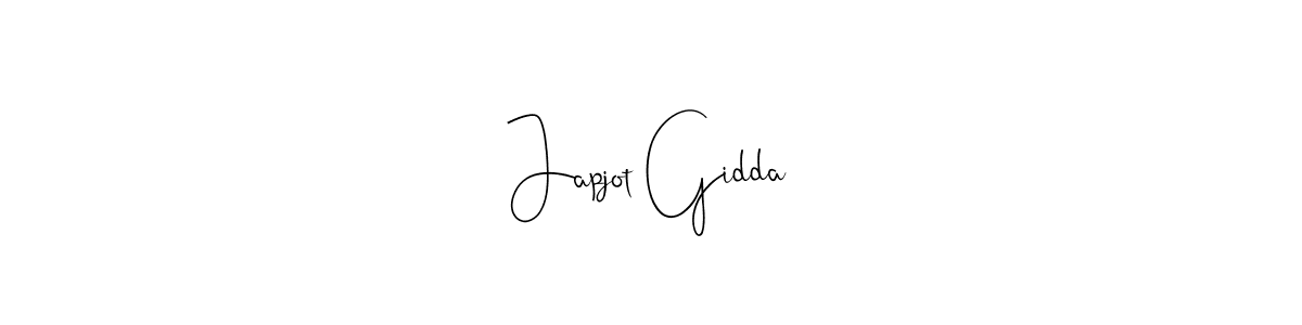 The best way (Andilay-7BmLP) to make a short signature is to pick only two or three words in your name. The name Japjot Gidda include a total of six letters. For converting this name. Japjot Gidda signature style 4 images and pictures png