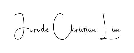 Express your personality with a custom Jarade Christian Lim signature crafted with Andilay-7BmLP typography. Free transparent PNG download available. Jarade Christian Lim signature style 4 images and pictures png