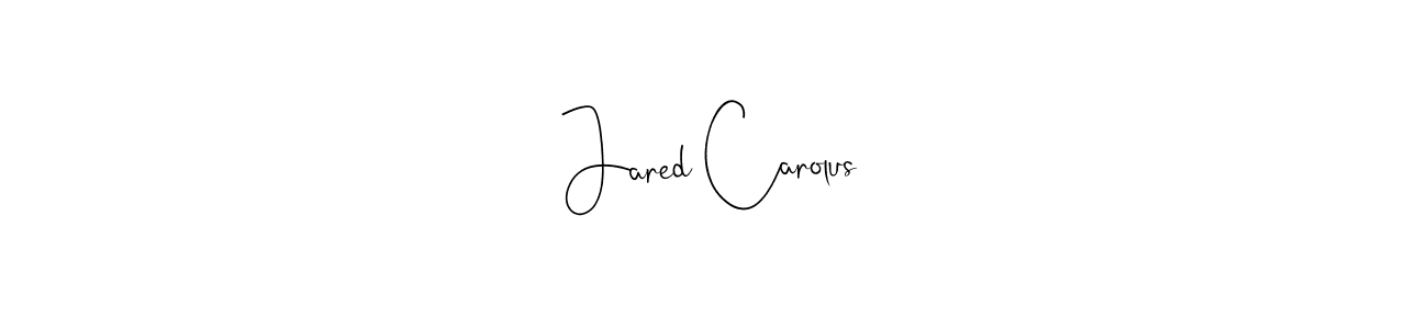 Make a beautiful signature design for name Jared Carolus. Use this online signature maker to create a handwritten signature for free. Jared Carolus signature style 4 images and pictures png