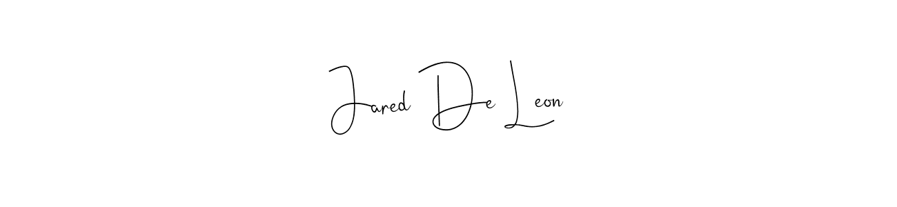 How to make Jared De Leon signature? Andilay-7BmLP is a professional autograph style. Create handwritten signature for Jared De Leon name. Jared De Leon signature style 4 images and pictures png