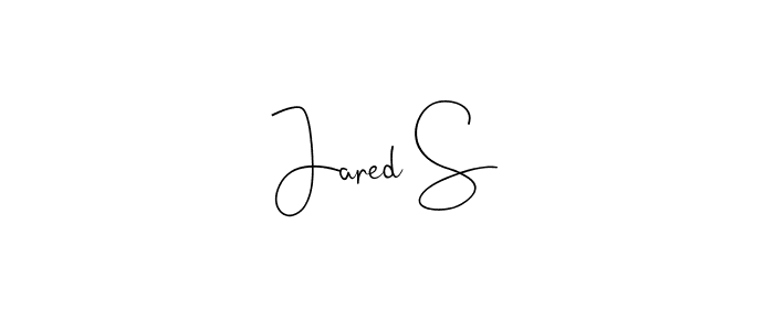 How to make Jared S signature? Andilay-7BmLP is a professional autograph style. Create handwritten signature for Jared S name. Jared S signature style 4 images and pictures png
