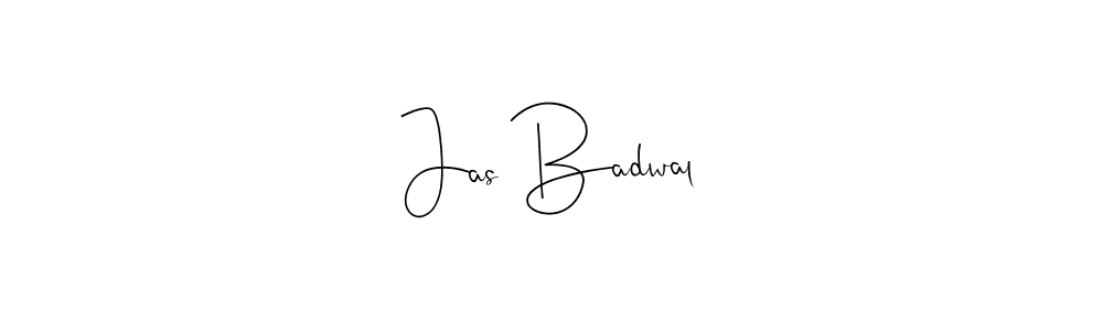 You should practise on your own different ways (Andilay-7BmLP) to write your name (Jas Badwal) in signature. don't let someone else do it for you. Jas Badwal signature style 4 images and pictures png