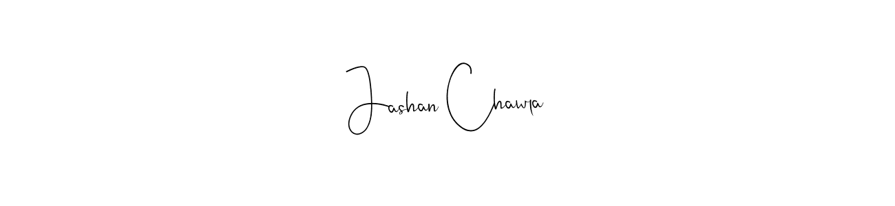 You should practise on your own different ways (Andilay-7BmLP) to write your name (Jashan Chawla) in signature. don't let someone else do it for you. Jashan Chawla signature style 4 images and pictures png