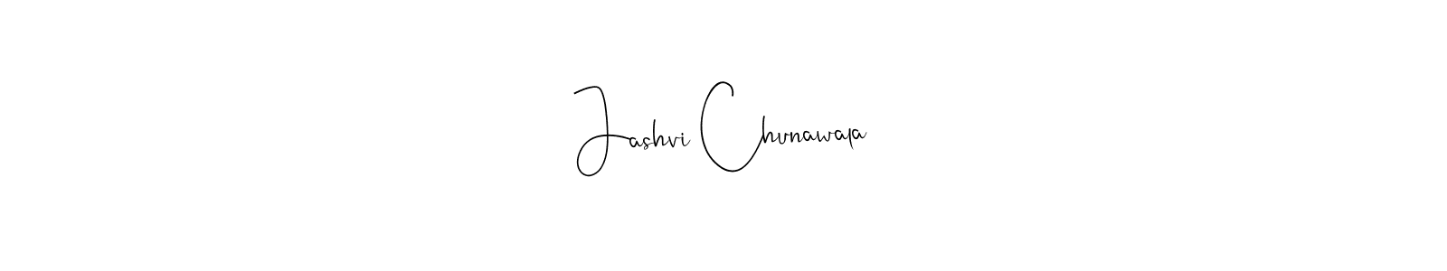 Make a beautiful signature design for name Jashvi Chunawala. Use this online signature maker to create a handwritten signature for free. Jashvi Chunawala signature style 4 images and pictures png