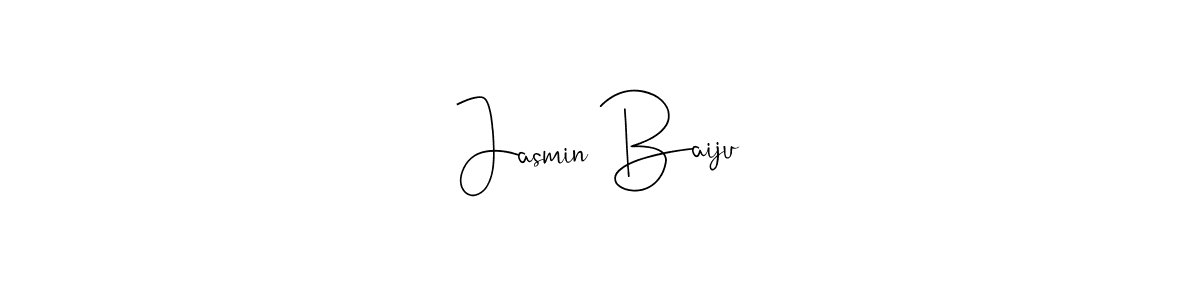 if you are searching for the best signature style for your name Jasmin Baiju. so please give up your signature search. here we have designed multiple signature styles  using Andilay-7BmLP. Jasmin Baiju signature style 4 images and pictures png