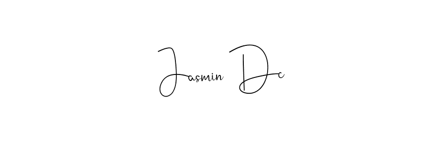 if you are searching for the best signature style for your name Jasmin Dc. so please give up your signature search. here we have designed multiple signature styles  using Andilay-7BmLP. Jasmin Dc signature style 4 images and pictures png