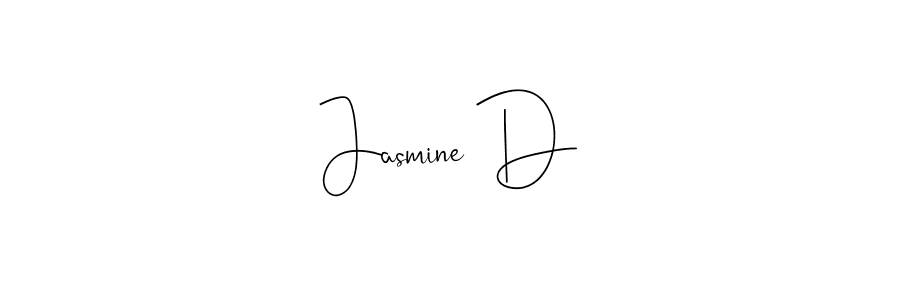 How to make Jasmine D signature? Andilay-7BmLP is a professional autograph style. Create handwritten signature for Jasmine D name. Jasmine D signature style 4 images and pictures png