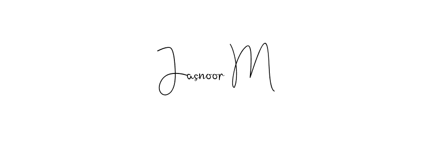 Make a beautiful signature design for name Jasnoor M. Use this online signature maker to create a handwritten signature for free. Jasnoor M signature style 4 images and pictures png
