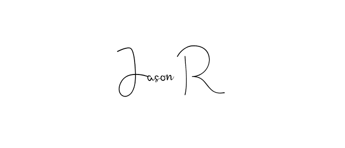 Design your own signature with our free online signature maker. With this signature software, you can create a handwritten (Andilay-7BmLP) signature for name Jason R. Jason R signature style 4 images and pictures png