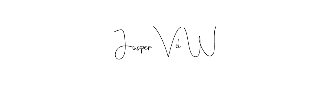 The best way (Andilay-7BmLP) to make a short signature is to pick only two or three words in your name. The name Jasper Vd W include a total of six letters. For converting this name. Jasper Vd W signature style 4 images and pictures png