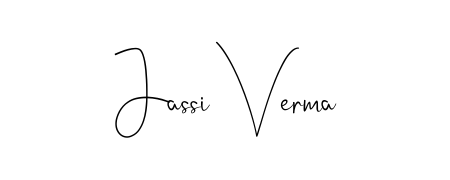 The Andilay-7BmLP lettering style adds unique flourish to name Jassi Verma. Stand out with a custom digital autograph made in seconds. Jassi Verma signature style 4 images and pictures png