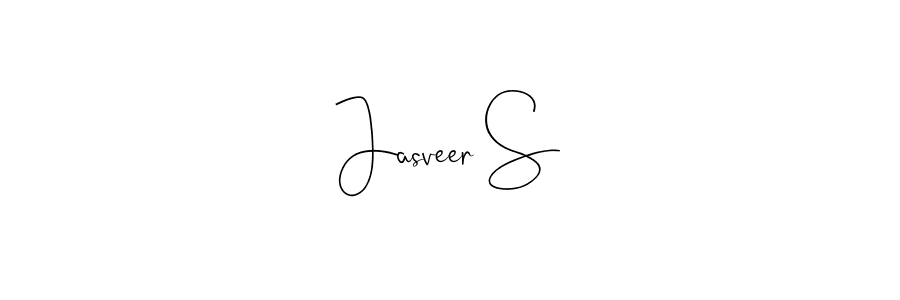 Create a beautiful signature design for name Jasveer S. With this signature (Andilay-7BmLP) fonts, you can make a handwritten signature for free. Jasveer S signature style 4 images and pictures png