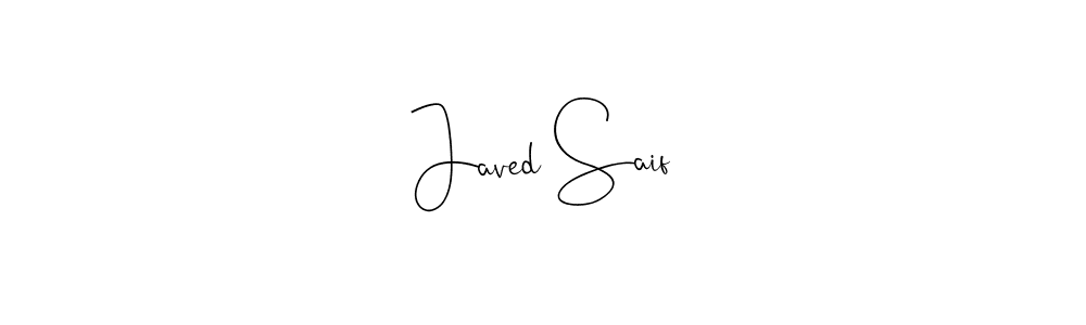 Design your own signature with our free online signature maker. With this signature software, you can create a handwritten (Andilay-7BmLP) signature for name Javed Saif. Javed Saif signature style 4 images and pictures png