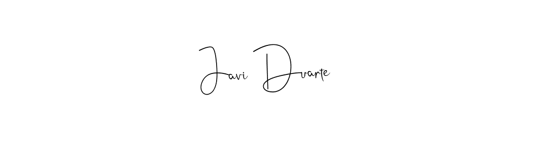 Make a beautiful signature design for name Javi Duarte. With this signature (Andilay-7BmLP) style, you can create a handwritten signature for free. Javi Duarte signature style 4 images and pictures png