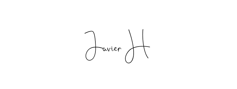 The best way (Andilay-7BmLP) to make a short signature is to pick only two or three words in your name. The name Javier H include a total of six letters. For converting this name. Javier H signature style 4 images and pictures png