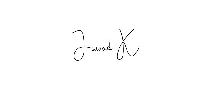 Make a beautiful signature design for name Jawad K. Use this online signature maker to create a handwritten signature for free. Jawad K signature style 4 images and pictures png