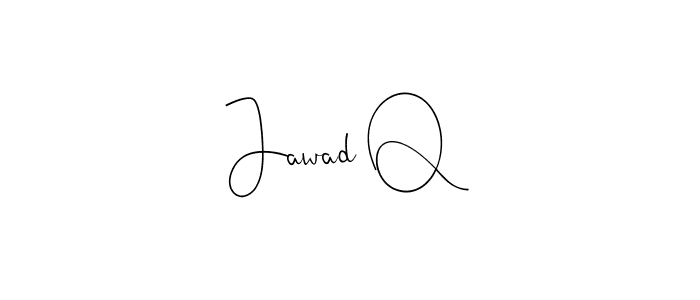 How to make Jawad Q signature? Andilay-7BmLP is a professional autograph style. Create handwritten signature for Jawad Q name. Jawad Q signature style 4 images and pictures png