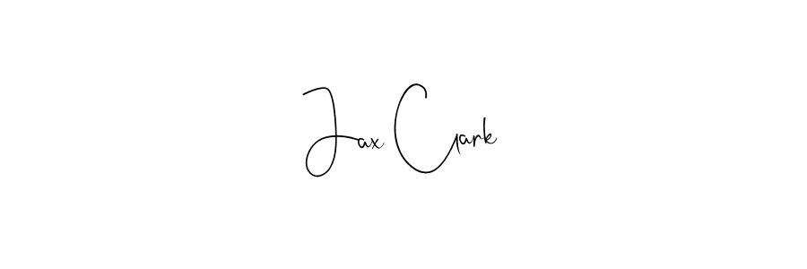 if you are searching for the best signature style for your name Jax Clark. so please give up your signature search. here we have designed multiple signature styles  using Andilay-7BmLP. Jax Clark signature style 4 images and pictures png