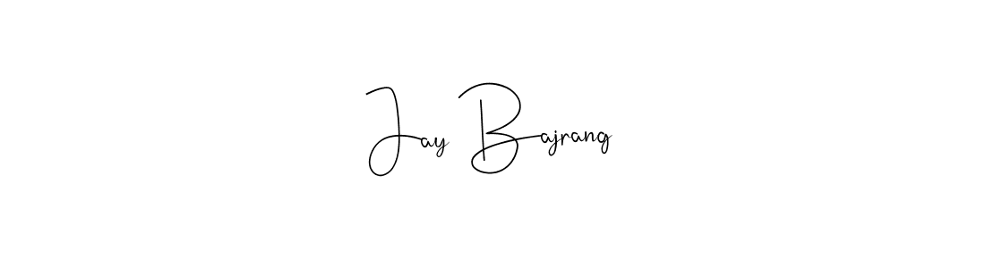 Jay Bajrang stylish signature style. Best Handwritten Sign (Andilay-7BmLP) for my name. Handwritten Signature Collection Ideas for my name Jay Bajrang. Jay Bajrang signature style 4 images and pictures png