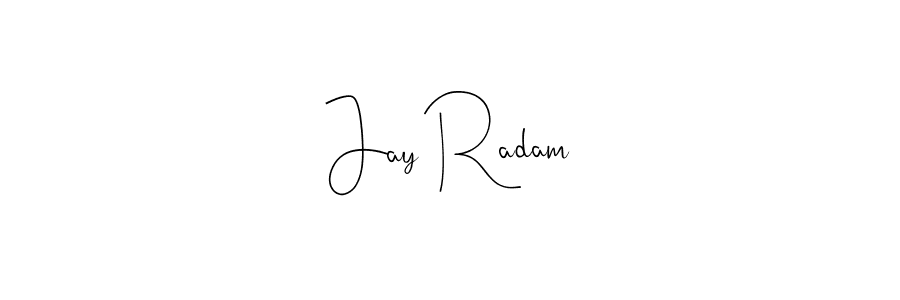 You can use this online signature creator to create a handwritten signature for the name Jay Radam. This is the best online autograph maker. Jay Radam signature style 4 images and pictures png