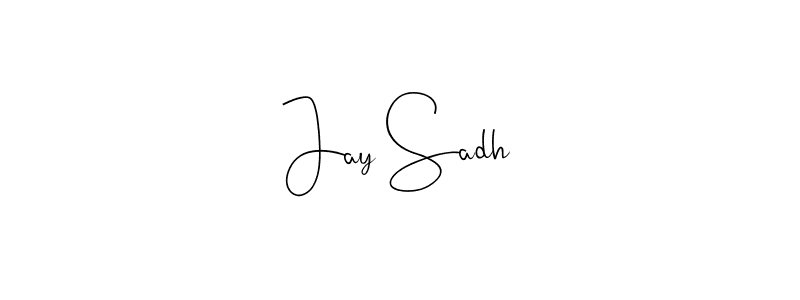 Make a beautiful signature design for name Jay Sadh. Use this online signature maker to create a handwritten signature for free. Jay Sadh signature style 4 images and pictures png