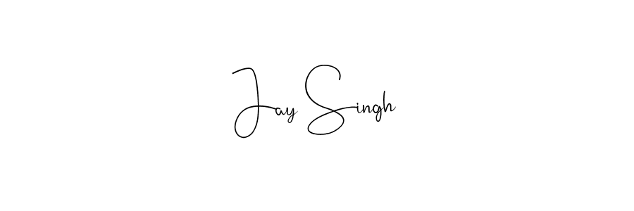 Make a beautiful signature design for name Jay Singh. With this signature (Andilay-7BmLP) style, you can create a handwritten signature for free. Jay Singh signature style 4 images and pictures png