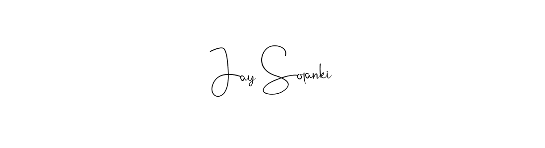 Make a beautiful signature design for name Jay Solanki. Use this online signature maker to create a handwritten signature for free. Jay Solanki signature style 4 images and pictures png