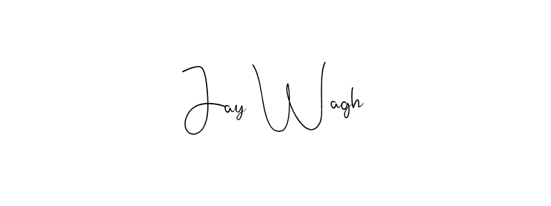 if you are searching for the best signature style for your name Jay Wagh. so please give up your signature search. here we have designed multiple signature styles  using Andilay-7BmLP. Jay Wagh signature style 4 images and pictures png