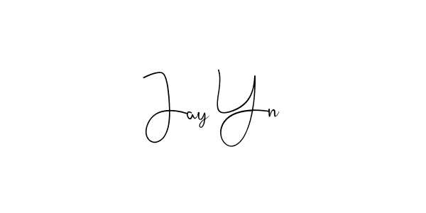 How to make Jay Yn signature? Andilay-7BmLP is a professional autograph style. Create handwritten signature for Jay Yn name. Jay Yn signature style 4 images and pictures png