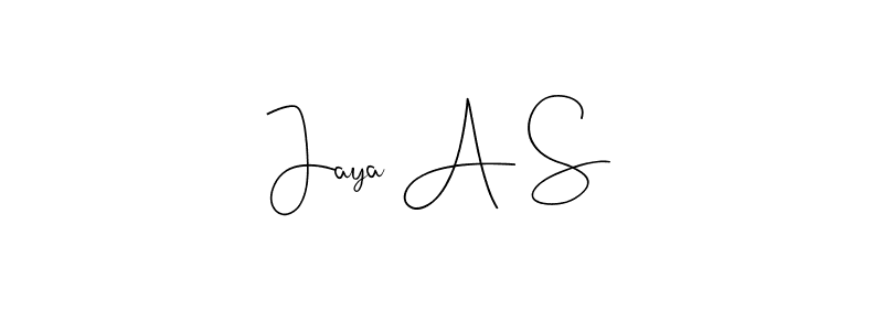 Andilay-7BmLP is a professional signature style that is perfect for those who want to add a touch of class to their signature. It is also a great choice for those who want to make their signature more unique. Get Jaya A S name to fancy signature for free. Jaya A S signature style 4 images and pictures png