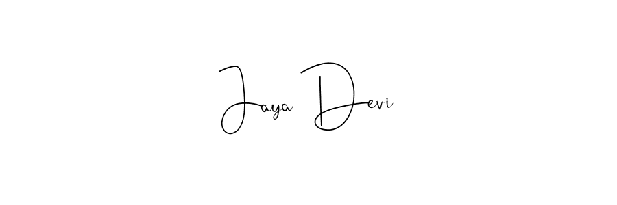 Jaya Devi stylish signature style. Best Handwritten Sign (Andilay-7BmLP) for my name. Handwritten Signature Collection Ideas for my name Jaya Devi. Jaya Devi signature style 4 images and pictures png