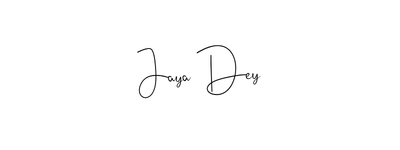 Andilay-7BmLP is a professional signature style that is perfect for those who want to add a touch of class to their signature. It is also a great choice for those who want to make their signature more unique. Get Jaya Dey name to fancy signature for free. Jaya Dey signature style 4 images and pictures png