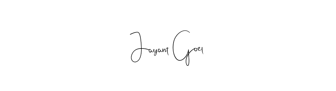 The best way (Andilay-7BmLP) to make a short signature is to pick only two or three words in your name. The name Jayant Goel include a total of six letters. For converting this name. Jayant Goel signature style 4 images and pictures png