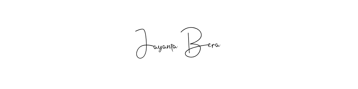 Also we have Jayanta Bera name is the best signature style. Create professional handwritten signature collection using Andilay-7BmLP autograph style. Jayanta Bera signature style 4 images and pictures png