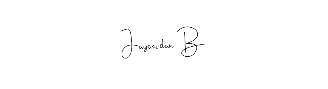 Also we have Jayasudan B name is the best signature style. Create professional handwritten signature collection using Andilay-7BmLP autograph style. Jayasudan B signature style 4 images and pictures png
