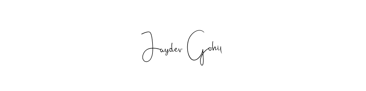 Here are the top 10 professional signature styles for the name Jaydev Gohil. These are the best autograph styles you can use for your name. Jaydev Gohil signature style 4 images and pictures png