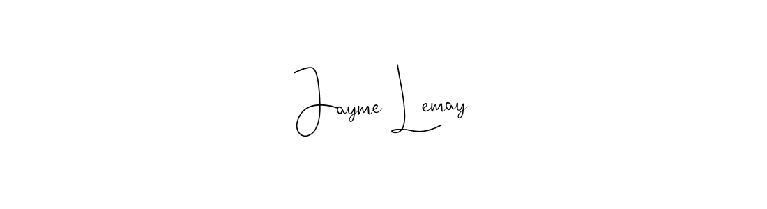 Design your own signature with our free online signature maker. With this signature software, you can create a handwritten (Andilay-7BmLP) signature for name Jayme Lemay. Jayme Lemay signature style 4 images and pictures png