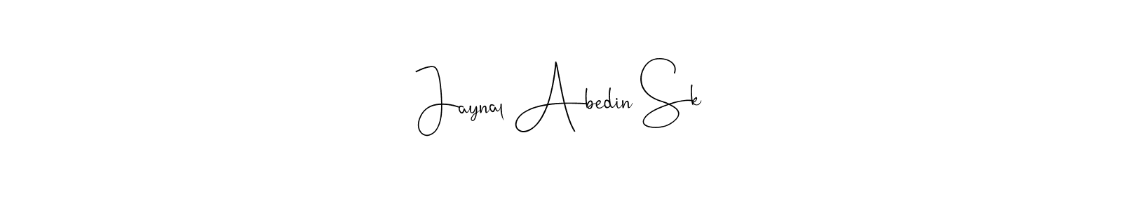 You should practise on your own different ways (Andilay-7BmLP) to write your name (Jaynal Abedin Sk) in signature. don't let someone else do it for you. Jaynal Abedin Sk signature style 4 images and pictures png