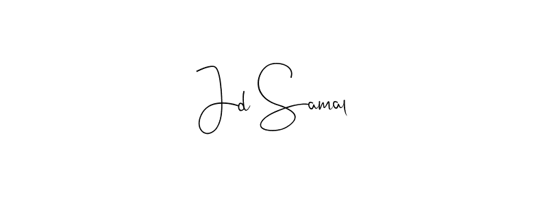 You should practise on your own different ways (Andilay-7BmLP) to write your name (Jd Samal) in signature. don't let someone else do it for you. Jd Samal signature style 4 images and pictures png