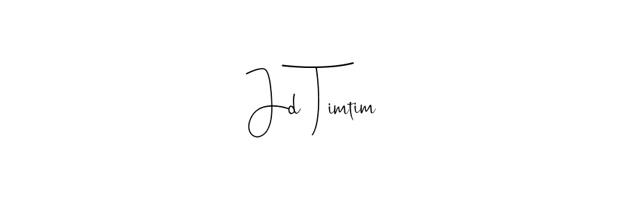 Use a signature maker to create a handwritten signature online. With this signature software, you can design (Andilay-7BmLP) your own signature for name Jd Timtim. Jd Timtim signature style 4 images and pictures png