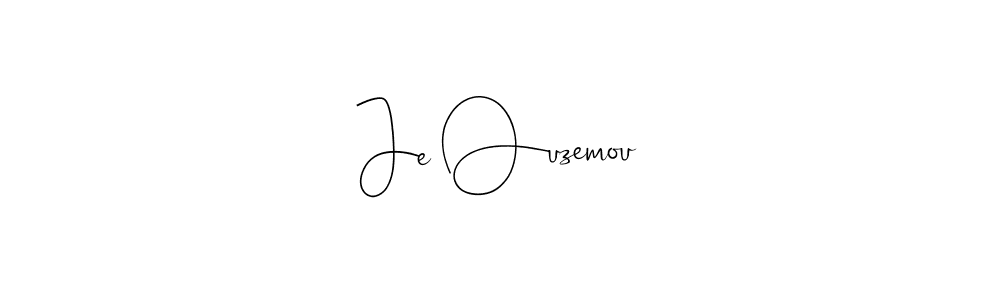You can use this online signature creator to create a handwritten signature for the name Je Ouzemou. This is the best online autograph maker. Je Ouzemou signature style 4 images and pictures png